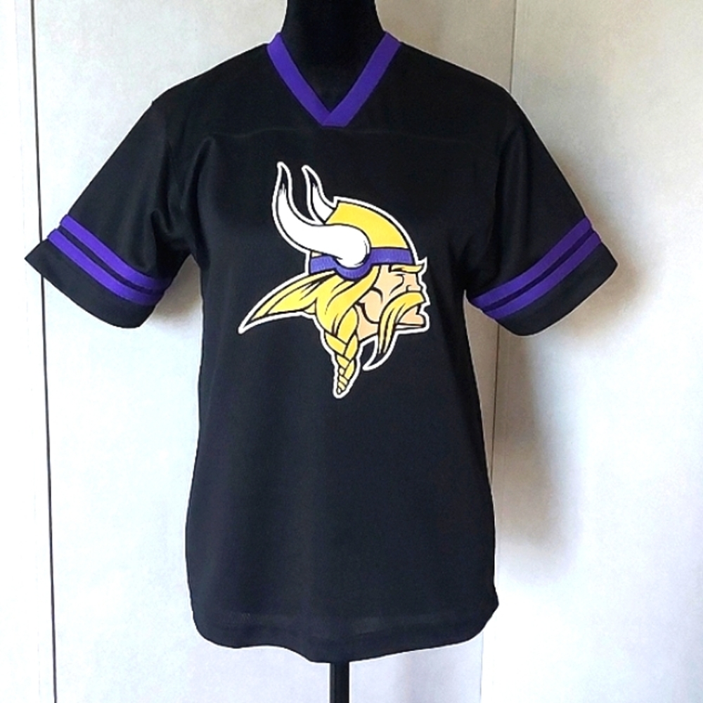 LG 10-12 YOUTH MINNESOTA VIKINGS JERSEY BY NFL APPAREL